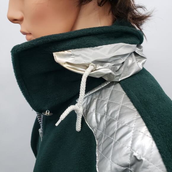 First Down Half Zip Packable Hood Pullover Fleece Hoodie Jacket Sweatshirt XXL - Picture 10 of 15